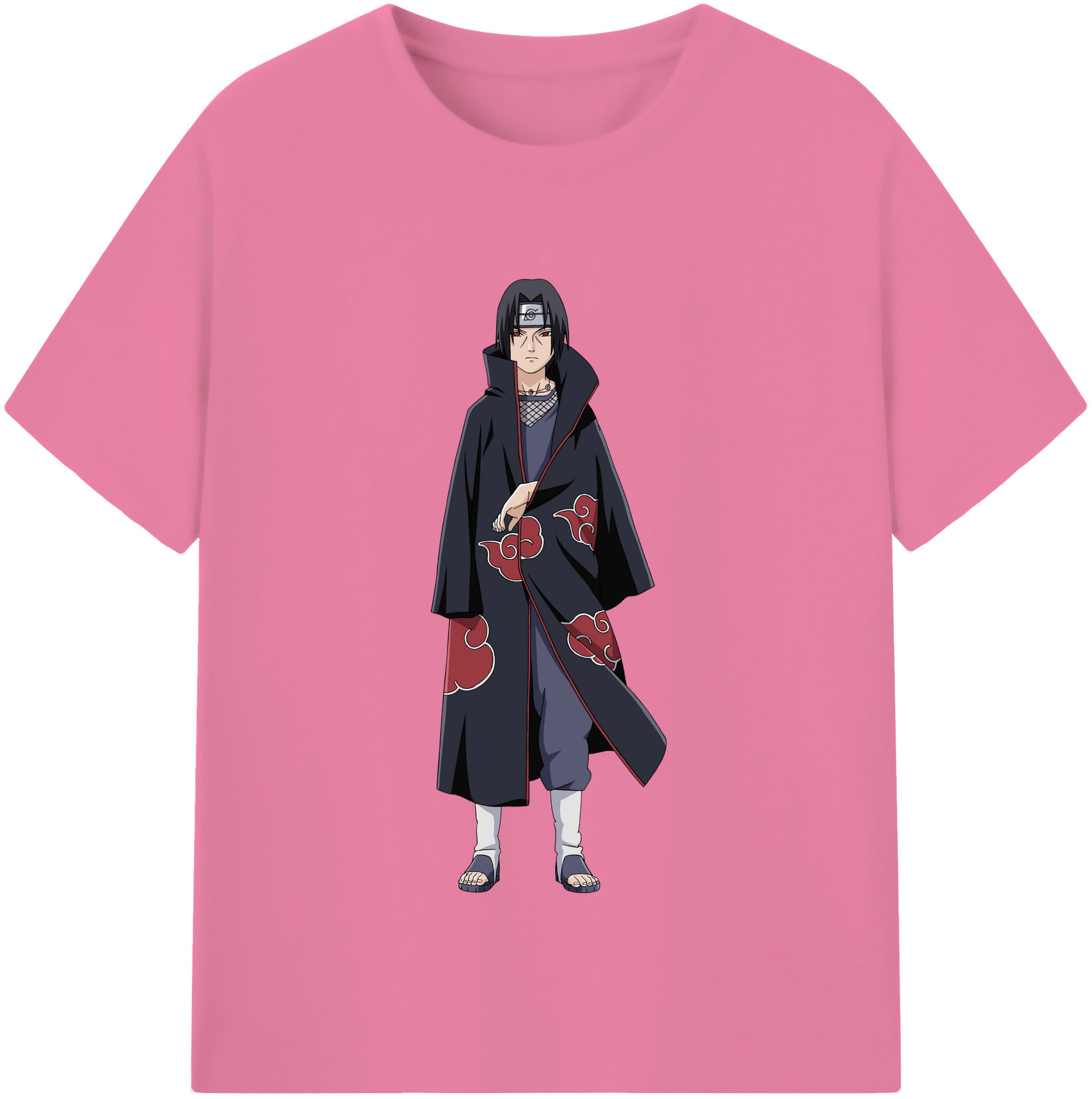 （画像用） NARUTO -ナルト- うちは イタチ Uchiha Itachi 綿100％半袖Tシャツ（フロントプリント）